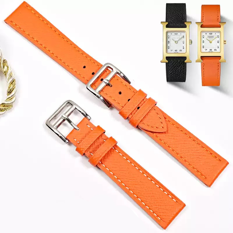 Luxury Watch Hermes - For Hermes H Genuine Leather Watchband
