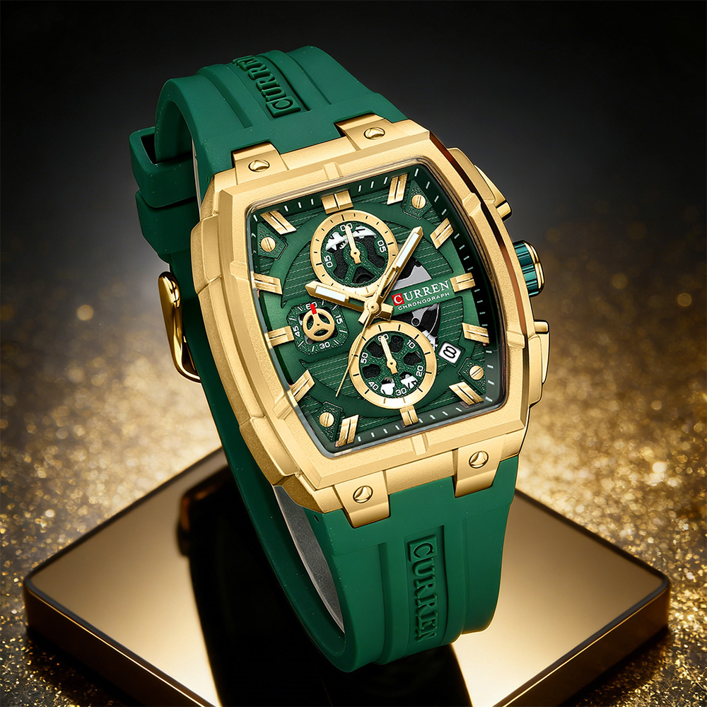 Luxury Watch Display - CURREN Luxury Vintage Watch for Men