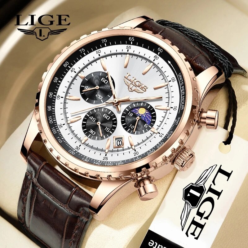 Luxury Watch Collection Box - LIGE New Mens Watches Top Brand