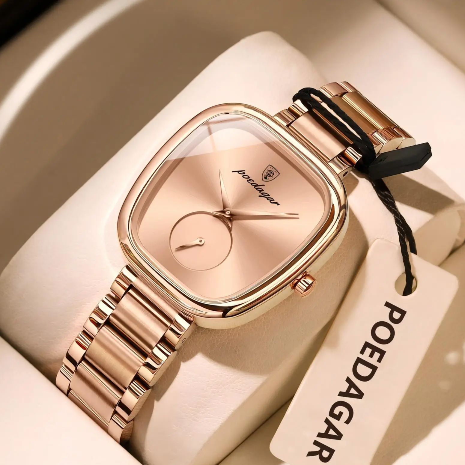 Ladies Luxury Watch - POEDAGAR Top Fashion Woman Wristwatch Waterproof