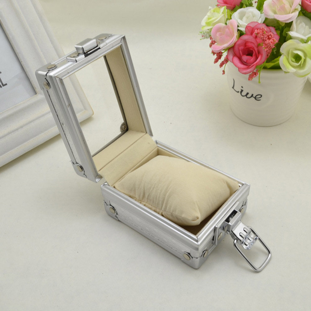 Luxury Watch Collection Box - Luxury Watch Box Metal Transparent Lid