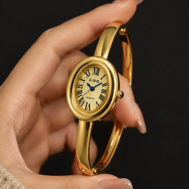 Luxury Watch And Jewelry Brand - Elegant Women's Watch Vintage Oval Dial