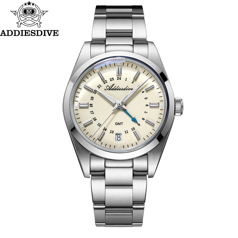 Luxury Watch Display - ADDIESDIVE Hot Brand 36mm Luxury GMT