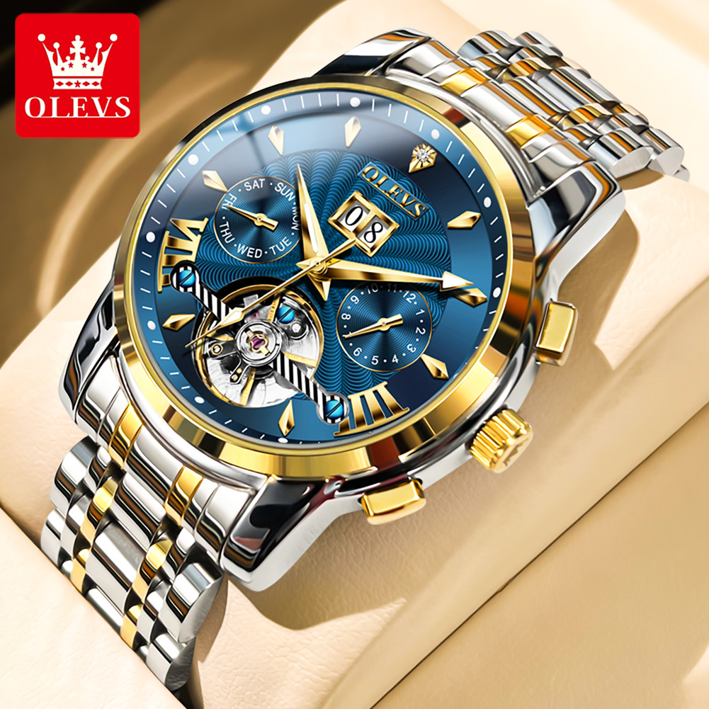 Luxury Watch Display - OLEVS Men Watches Luxury Fashion Fine