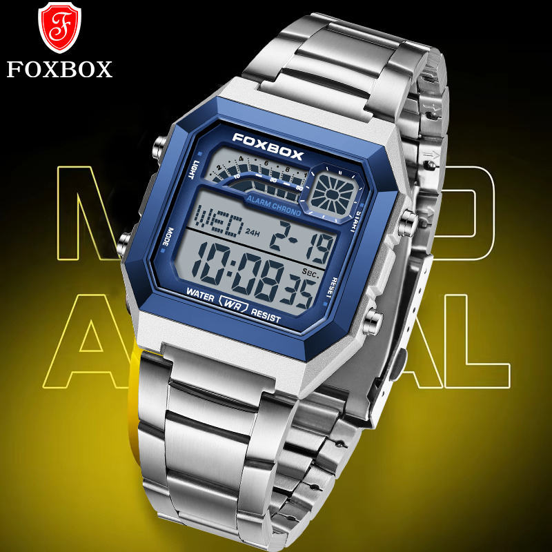 Luxury Watch Display - FOXBOX Fashion Luxury Digital Man Watch