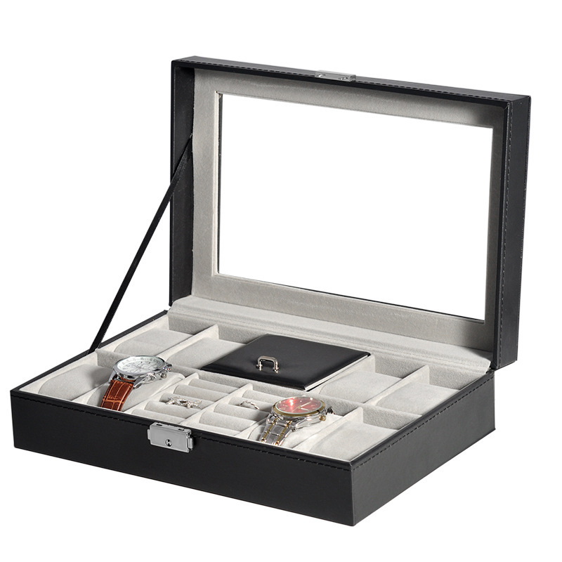Luxury Watch And Jewelry Brand - Leather Watch Box Multi-Function Gift Box