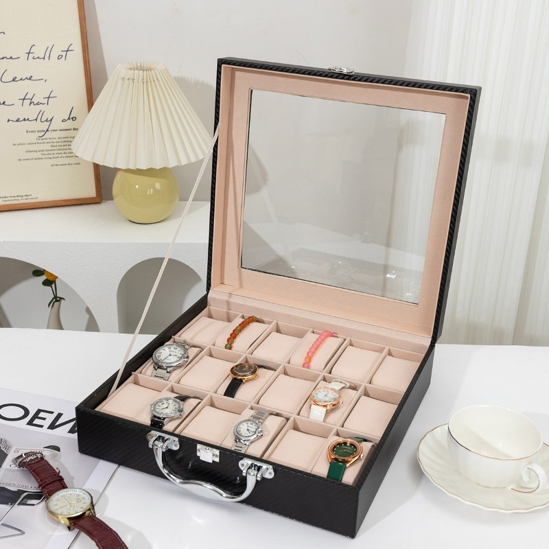 Retro Watch Storage Box Leathe - Luxury Watch Collection Box review and price