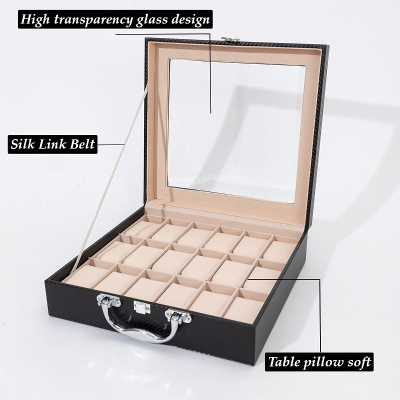 Retro Watch Storage Box Leathe - Luxury Watch Collection Box review and price