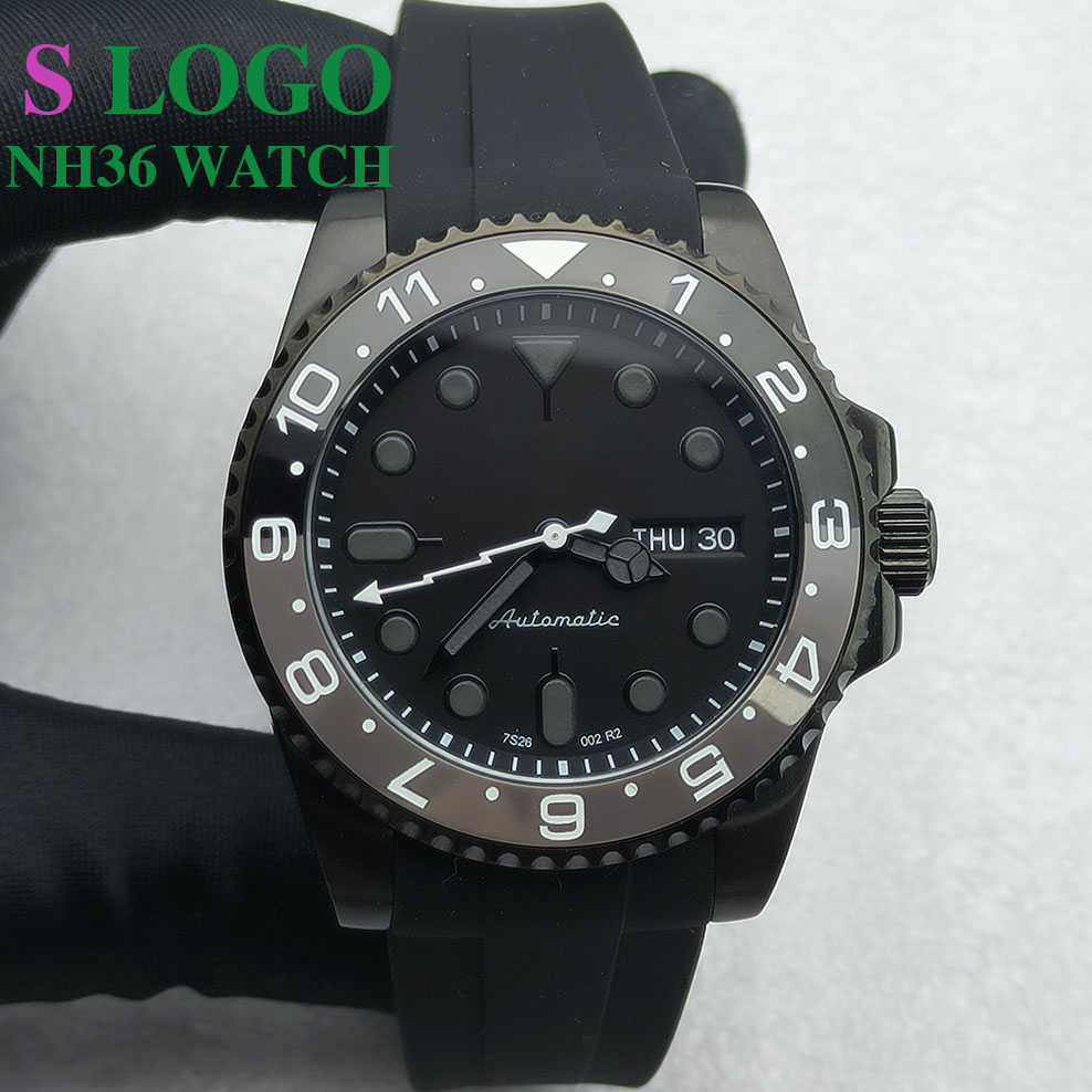 40MM NH36 Watch Black Men's St - Sapphire Crystal Display review and price