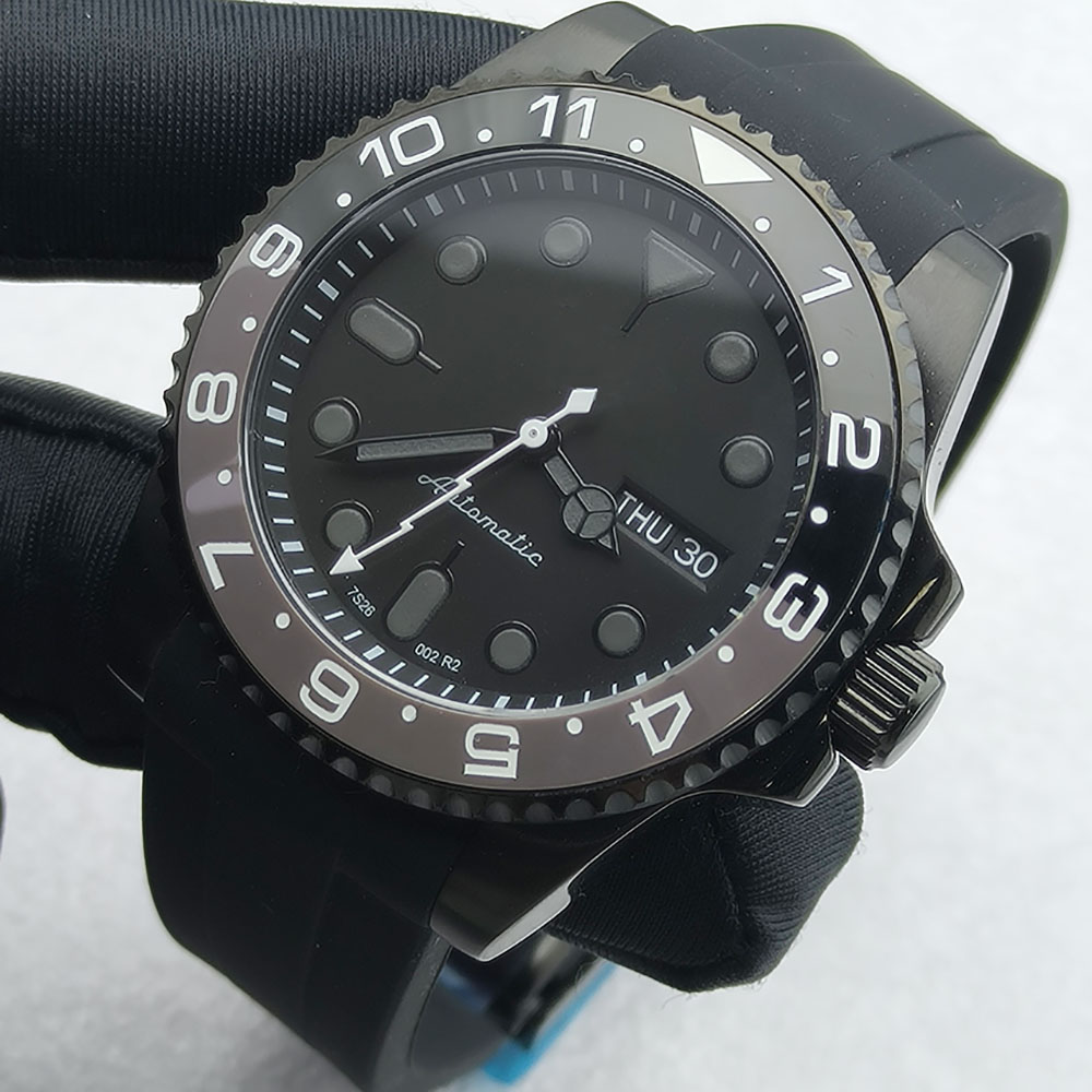 40MM NH36 Watch Black Men's St - Sapphire Crystal Display review and price