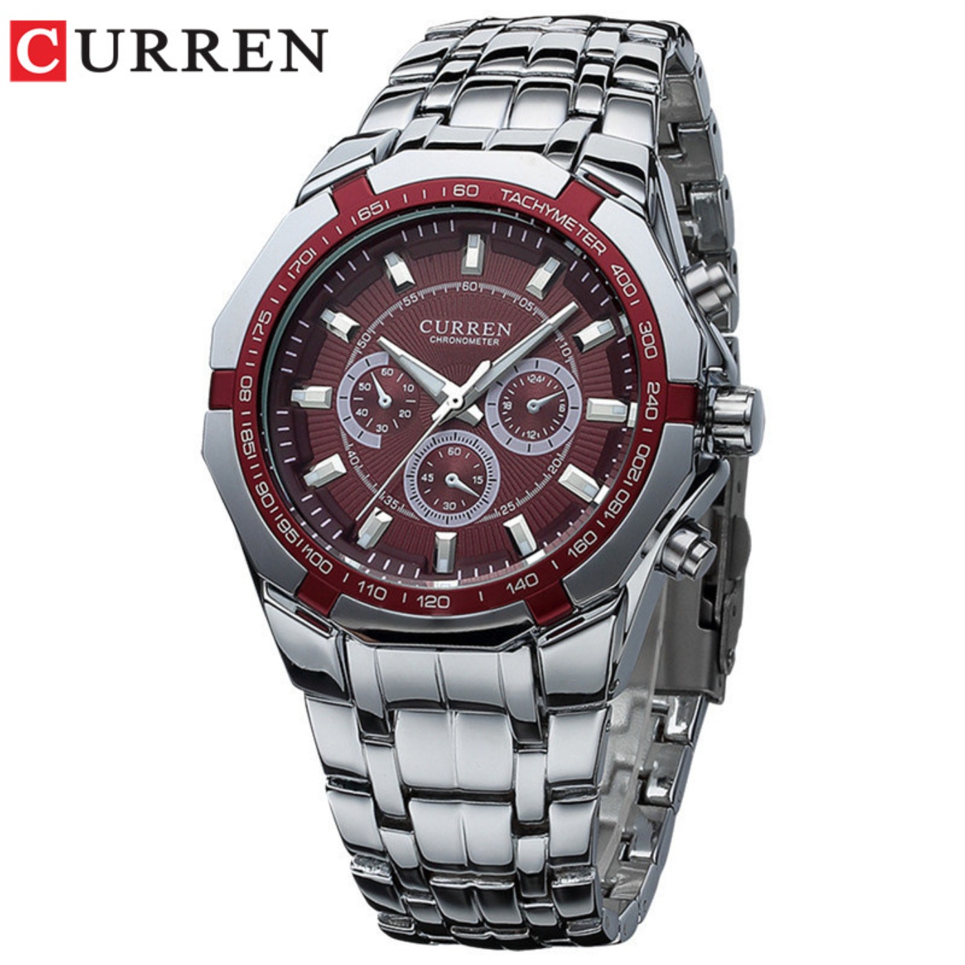 CURREN Men Luxury Brand Milita - Luxury Watch Display review and price