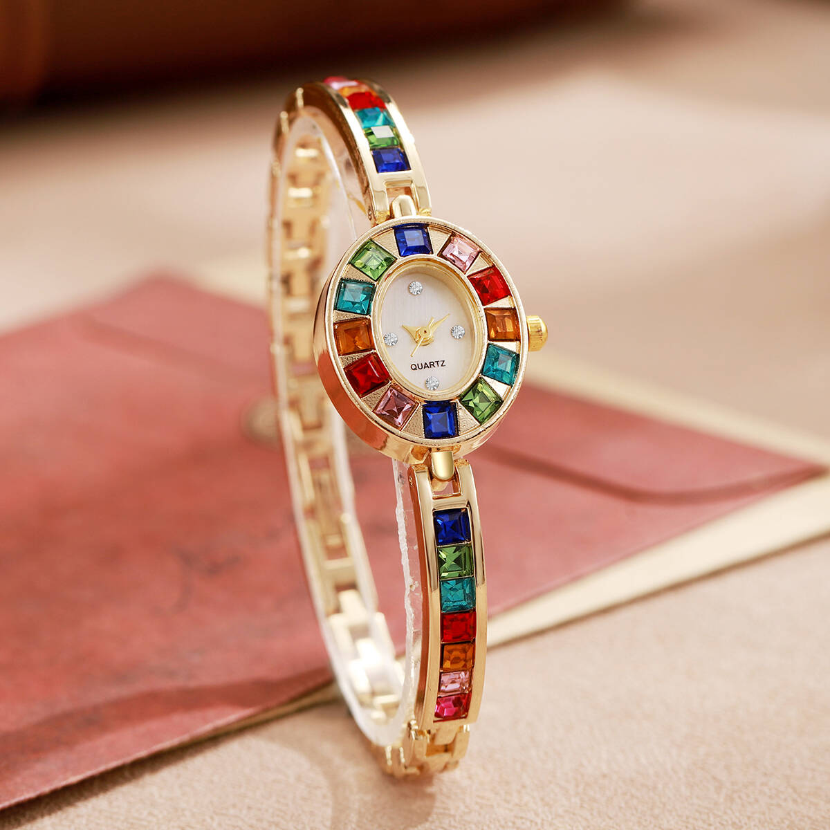2PCS/Set Luxury Rhinestone Wom - Ladies Luxury Watch review and price