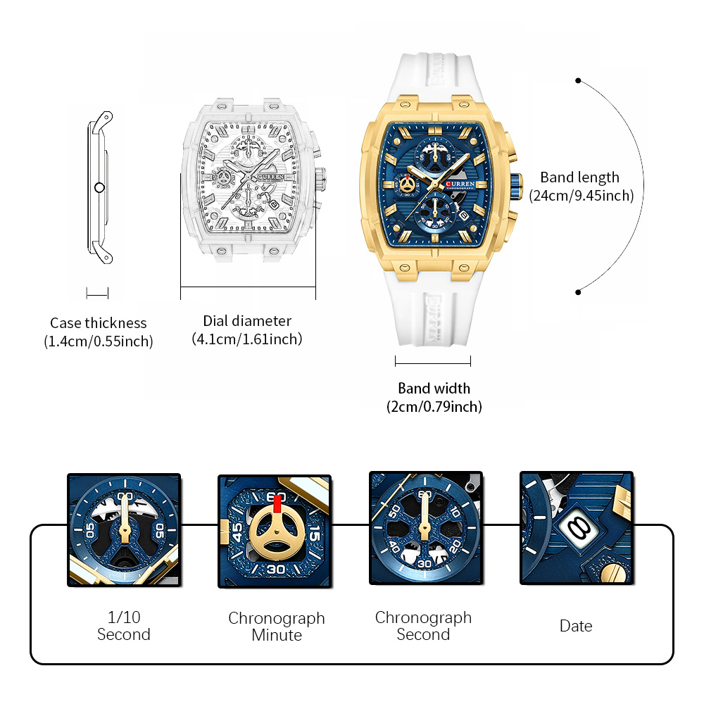 CURREN Luxury Vintage Watch fo - Luxury Watch Display review and price