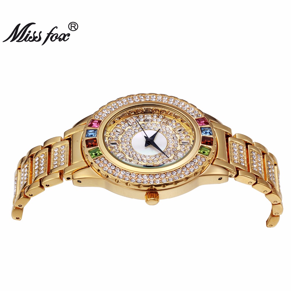 MISSFOX Ladies Gold Party Watc - Luxury Watch In China review and price