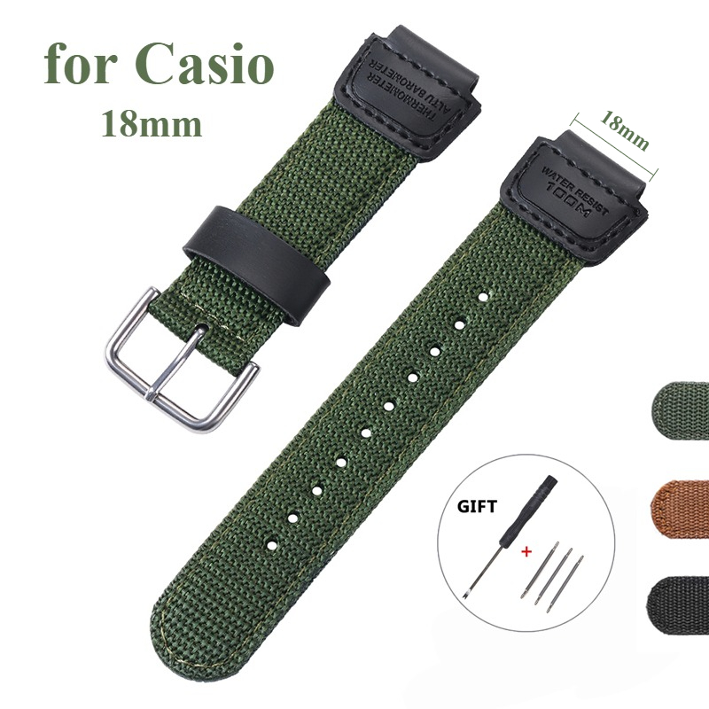 Nylon Watch Strap 18mm Men Can - Luxury Watch Casio review and price