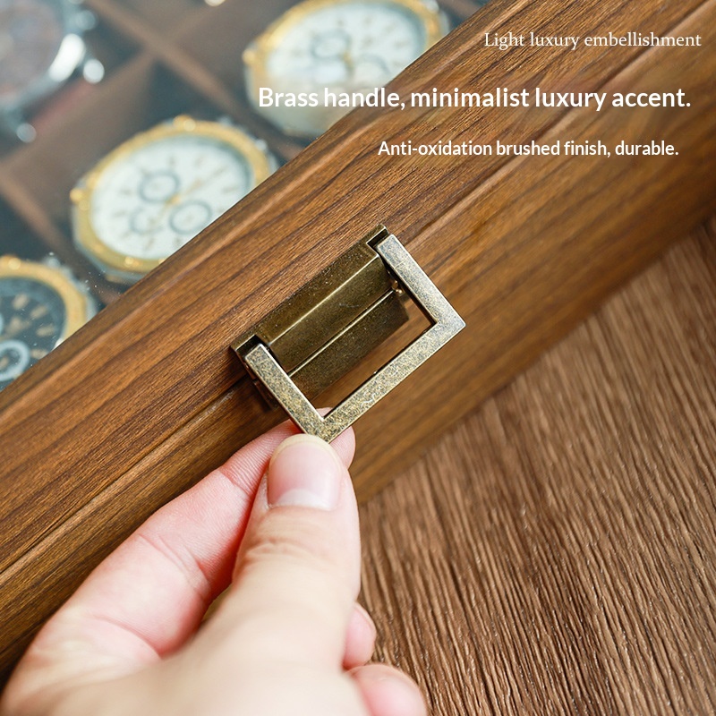 Black Walnut Wood Grain Watch  - Luxury Watch Collection Box review and price