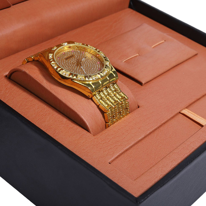 PU Leather Luxury Jewelry and  - Luxury Watch Collection Box review and price