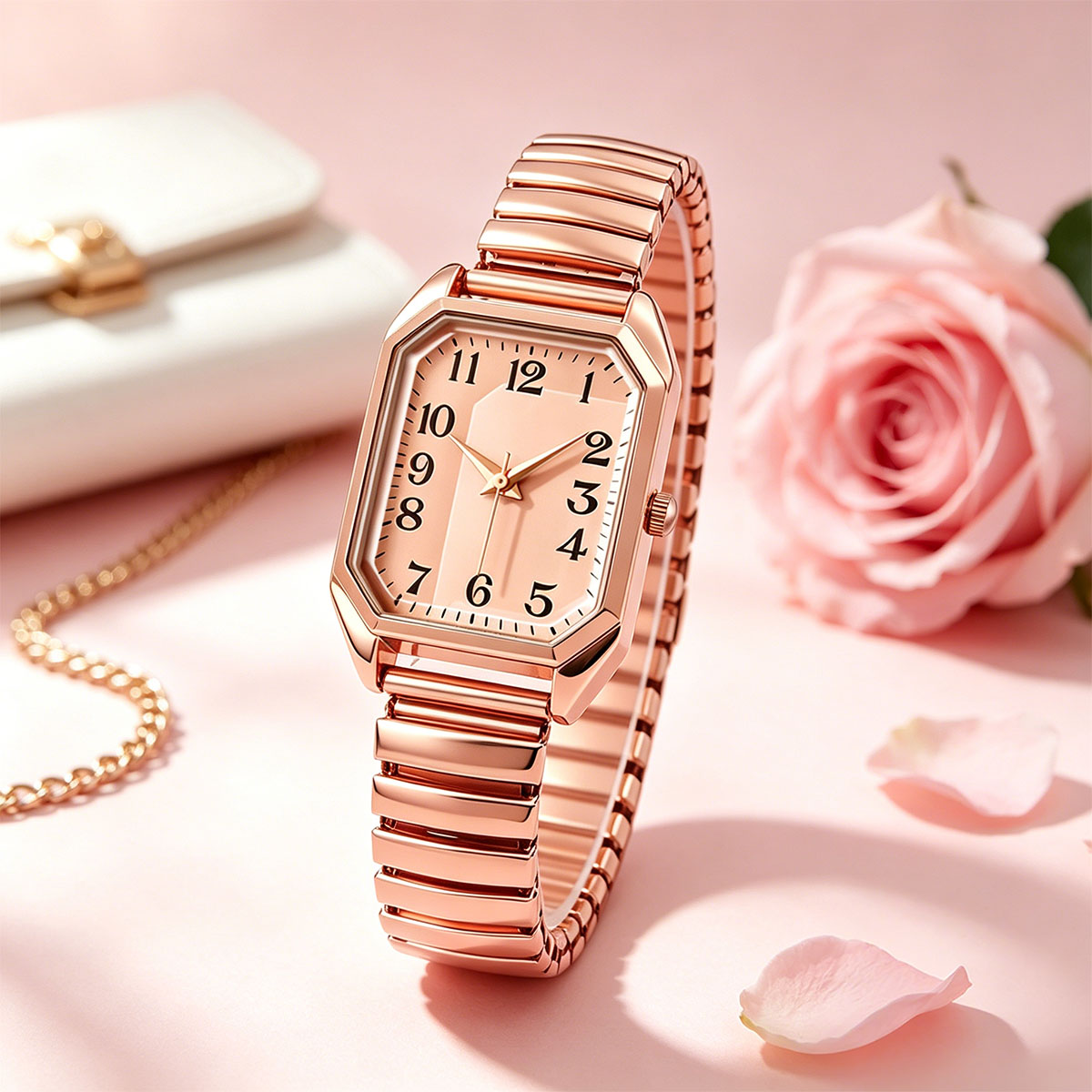 Women Octagonal Rectangle Quar - Ladies Luxury Watch review and price