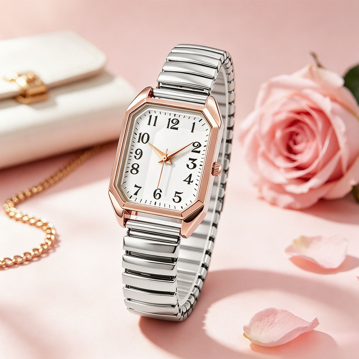 Women Octagonal Rectangle Quar - Ladies Luxury Watch review and price