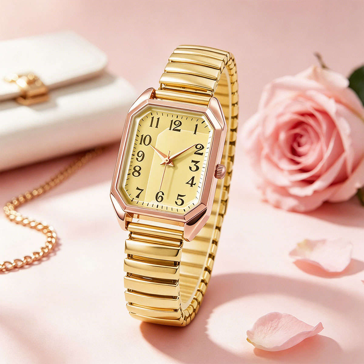Women Octagonal Rectangle Quar - Ladies Luxury Watch review and price