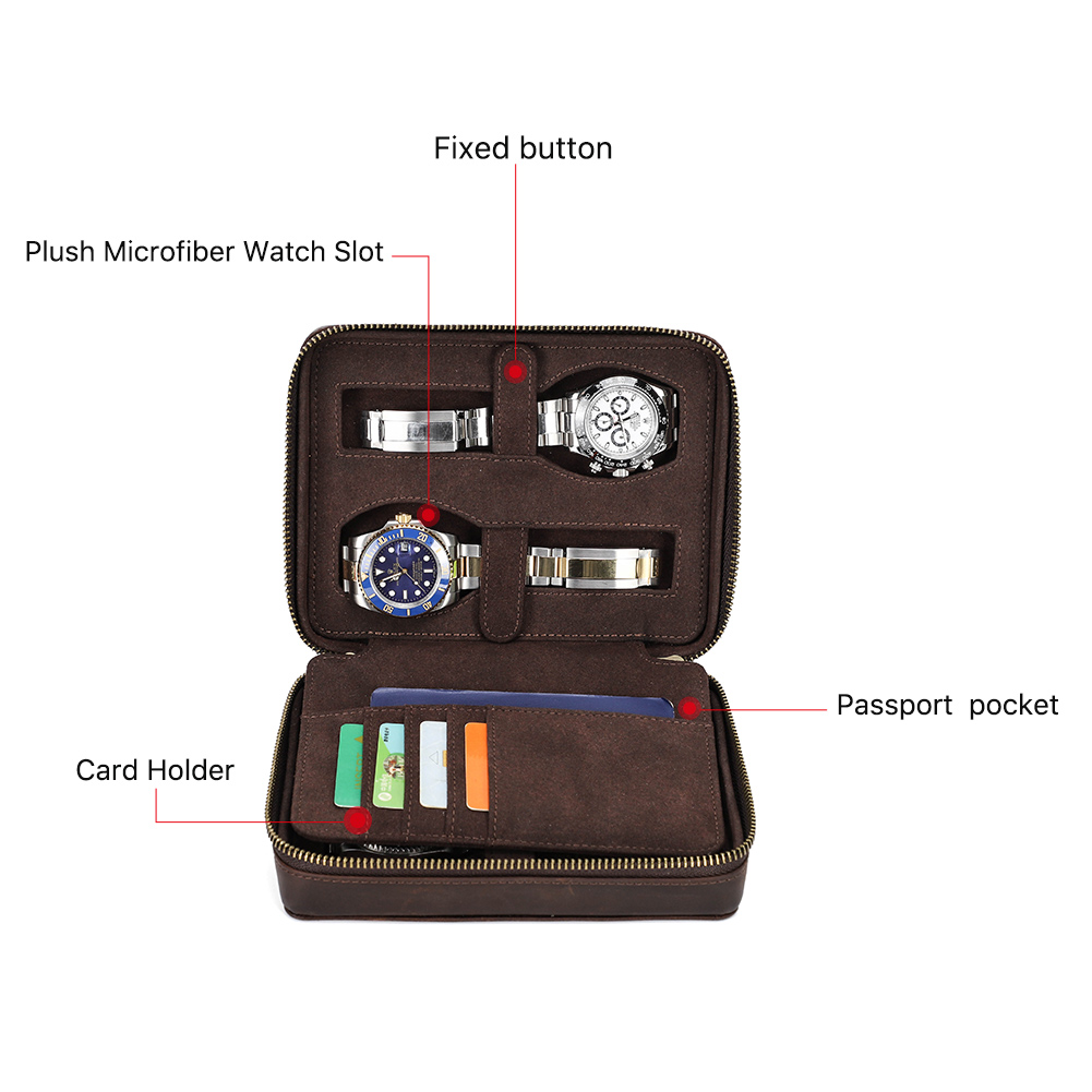 Retro Genuine Leather 4 Slots  - Luxury Watch In China review and price