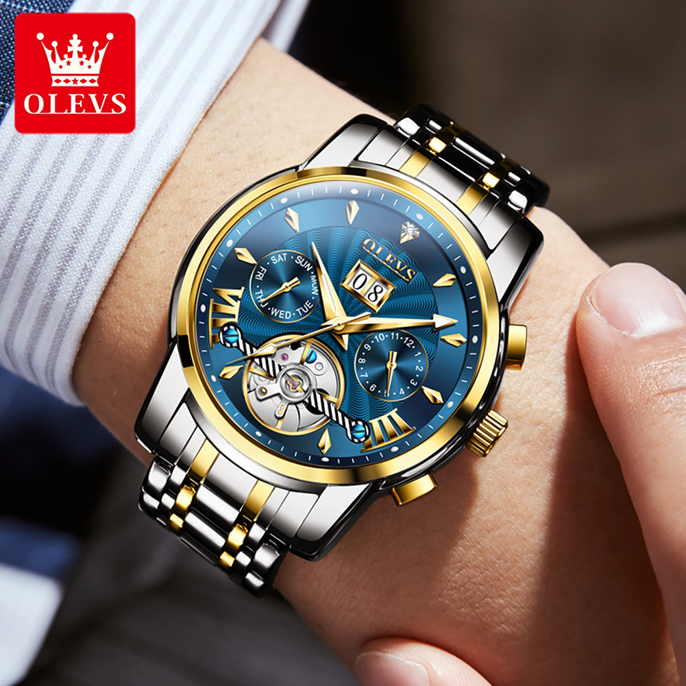 OLEVS Men Watches Luxury Fashi - Luxury Watch Display review and price