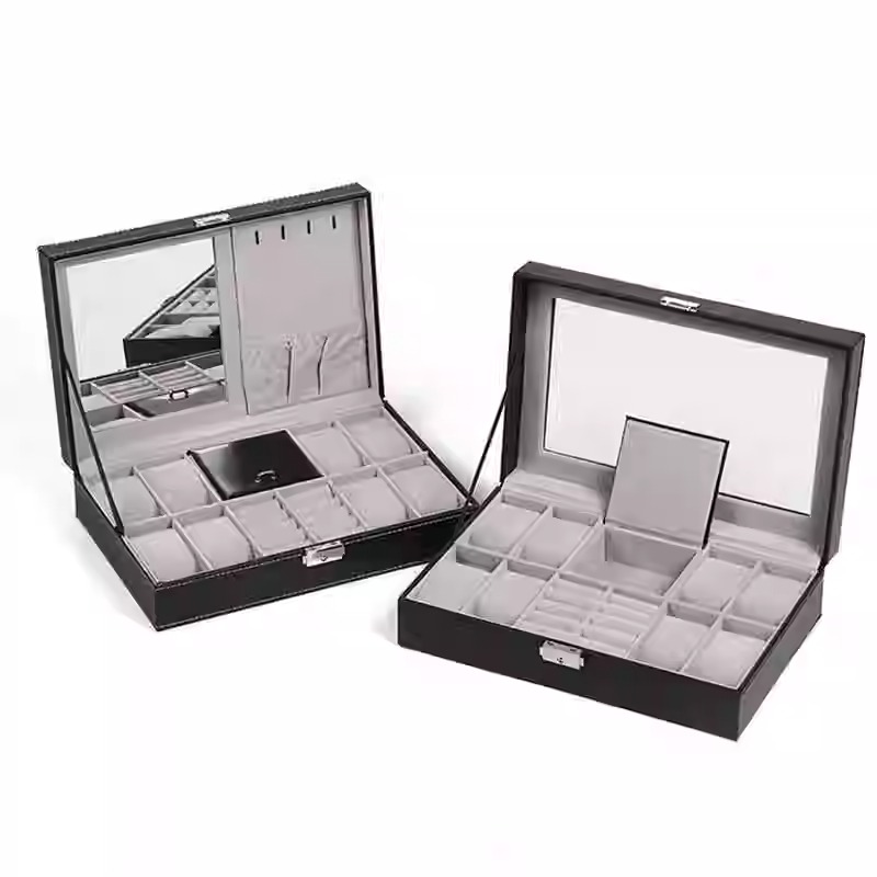 Leather Watch Box Multi-Functi - Luxury Watch And Jewelry Brand review and price