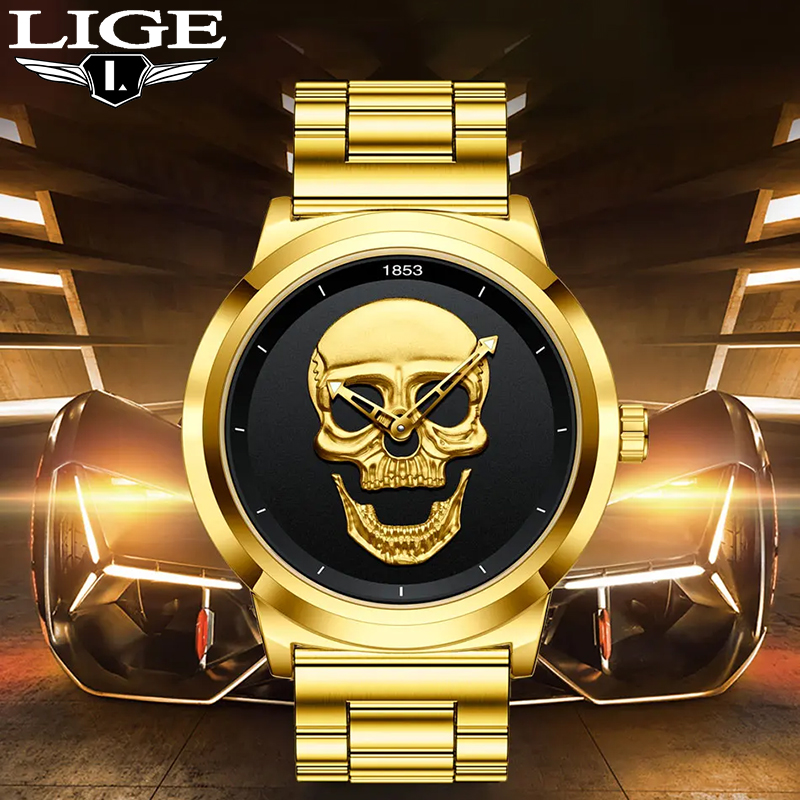 LIGE Top Luxury Brand  Quartz  - Luxury Watch Collection Box review and price